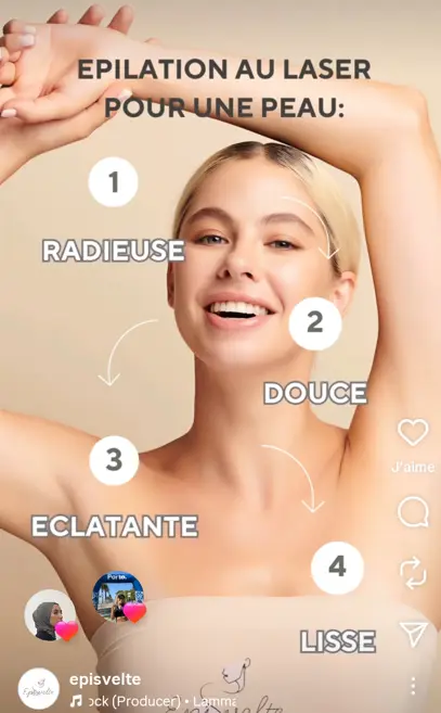 Peau radieuse, douce, éclatante et lisse
